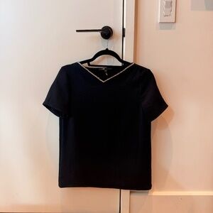 Maje Jewel V-Neck Blouse